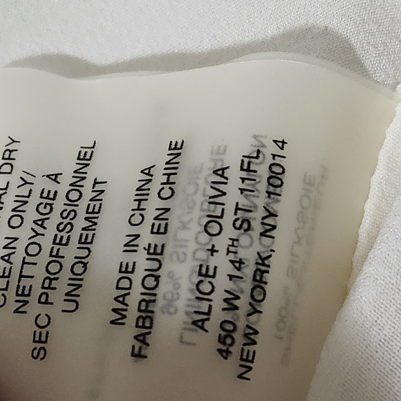 Alice‎ + Olivia 100% Silk Sleeveless Ivory Layered Top Black Lace Details Small - Picture 6 of 9